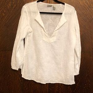 Chico’s long sleeve 100% cotton top